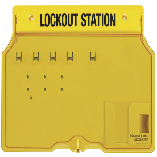 4 PADLOCK STATION W/COVER-UNFI