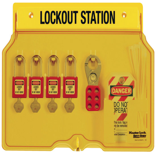 4 PADLOCK STATION WITH ACCESSO