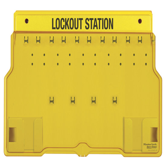 10 PADLOCK STATION W/COVER-UNF