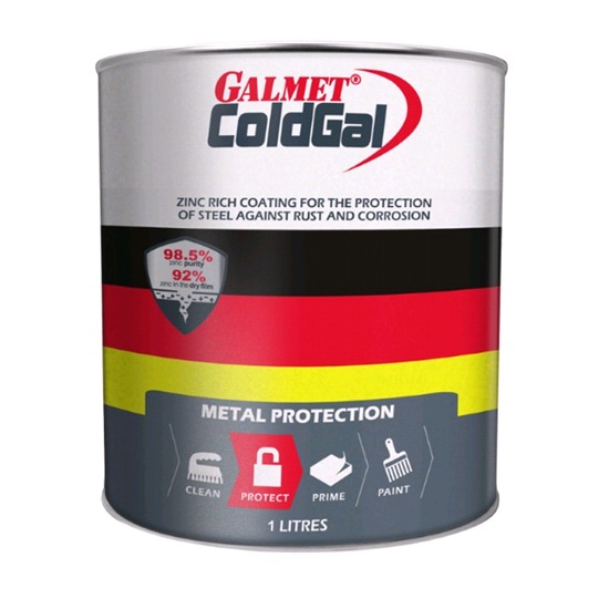 1ltr Cold Galvanise Paint Tin