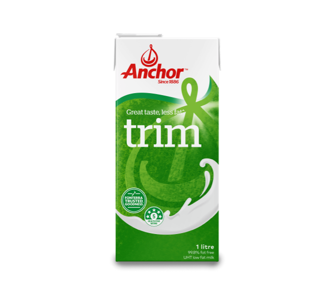 box12 Anchor UHT Trim Milk 1L