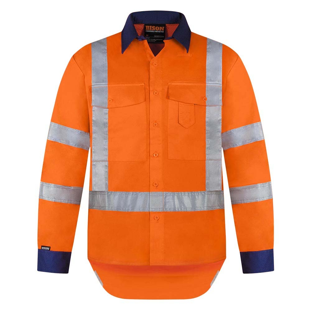 21302O- Shirt TTMC Lightweight Cotton Orange- #S