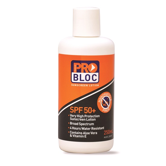 250gm Flip Top Bottle 50+ PRO BLOC SUNSCREEN