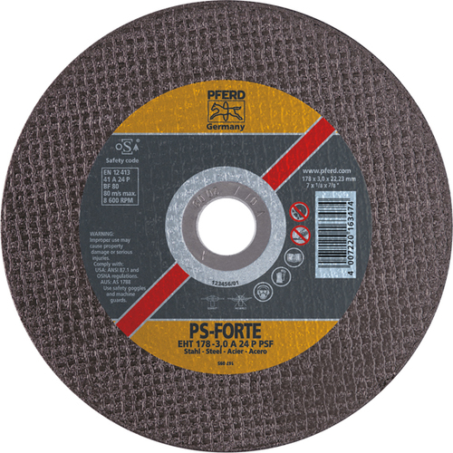 180x3.0 PSF METAL A46 CUT OFF DISC-PFERD