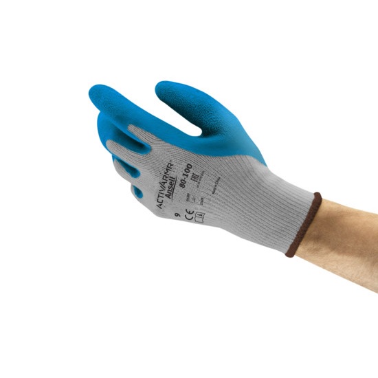Pair - Knitted Cotton Liner Latex Dipped Gloves