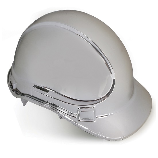 NON-VENTED CHROME HI-TEMP HARD HAT