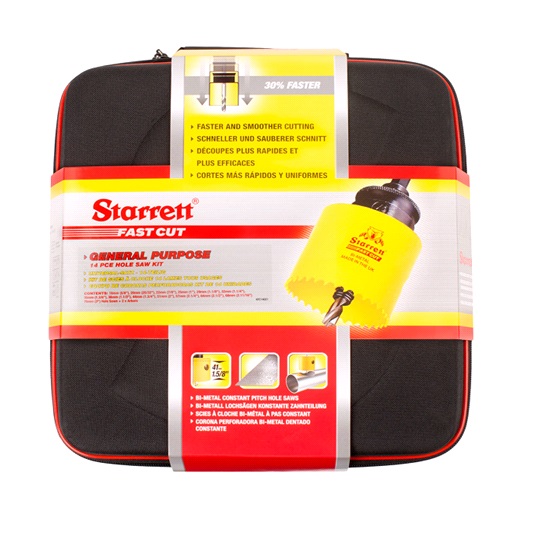 Starrett Bi-Metal Fast Cut Universal Holesaw Kit