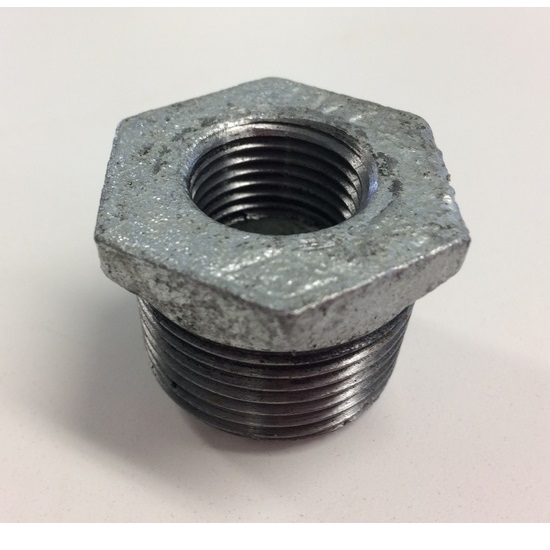 32NB x 10NB BSPT Reducing Male/Female Malleable Bush HD Galvanised