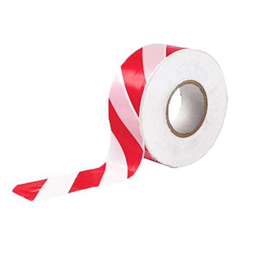 Red And White Caution Guard Tape