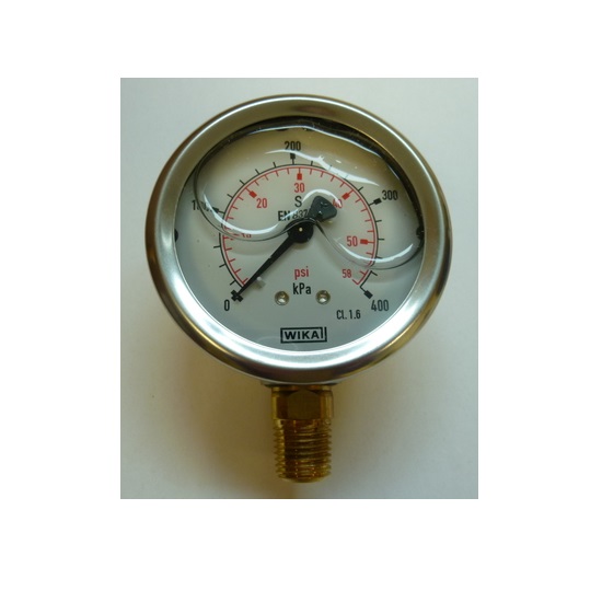 63mmDia 0 - 1000kpa BOTTOM ENTRY PRESSURE GAUGE